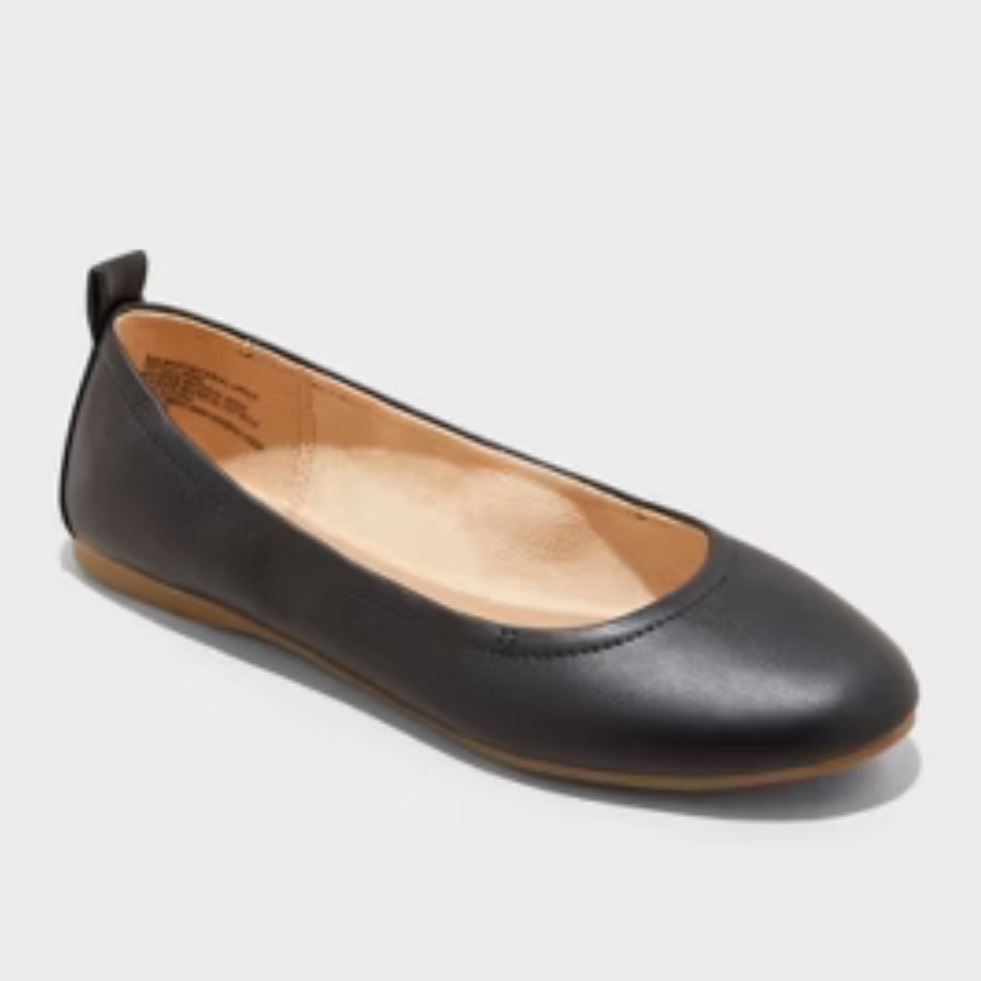 Mossimo Supply Co. Black Round-Toe Ballet Office Work Flats Women's Size 7